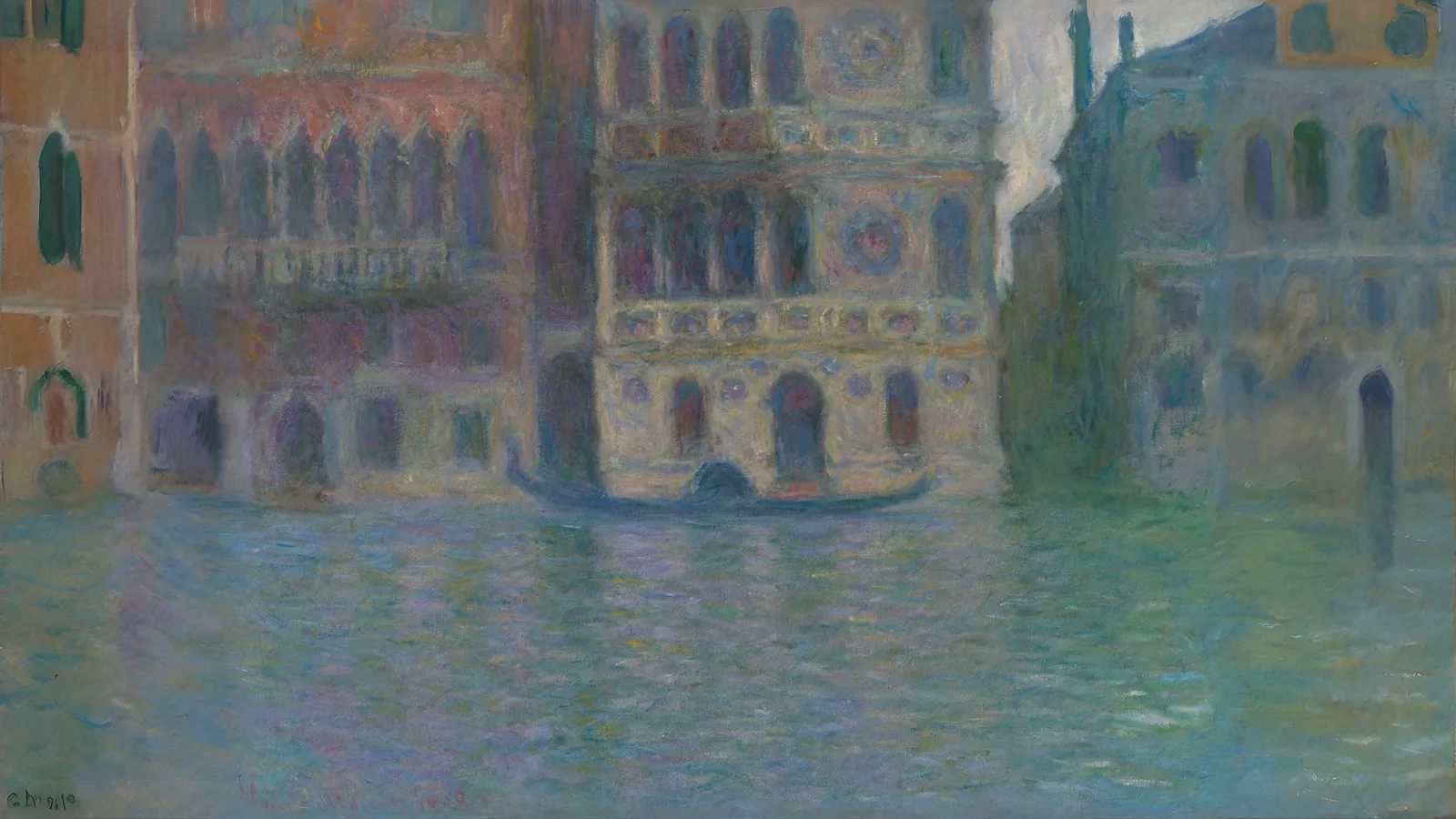 Venice, Palazzo Dario by Claude Monet, extended to 16:9