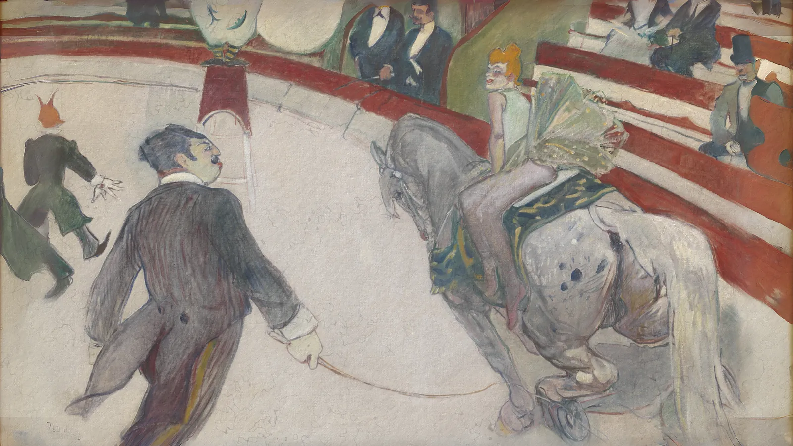 Cavallerizza (Al Circo Fernando) di Henri de Toulouse-Lautrec, esteso in 16:9