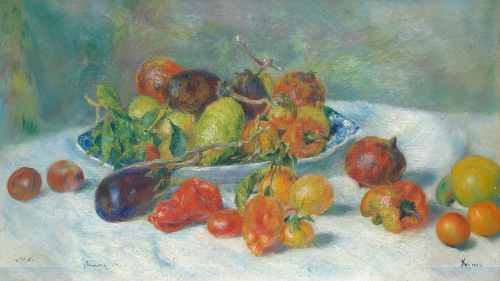 Frutti del Midi di Pierre-Auguste Renoir, esteso in 16:9