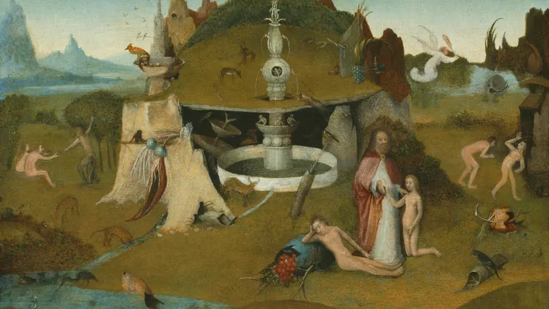 Der Garten des Paradieses aus der Werkstatt von Hieronymus Bosch