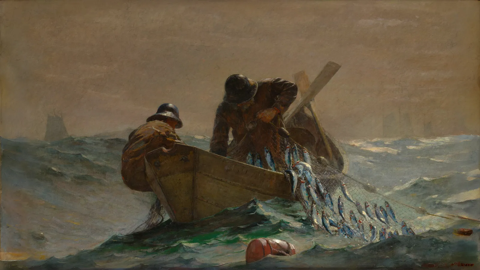 La red de arenques por Winslow Homer, extendido a 16:9