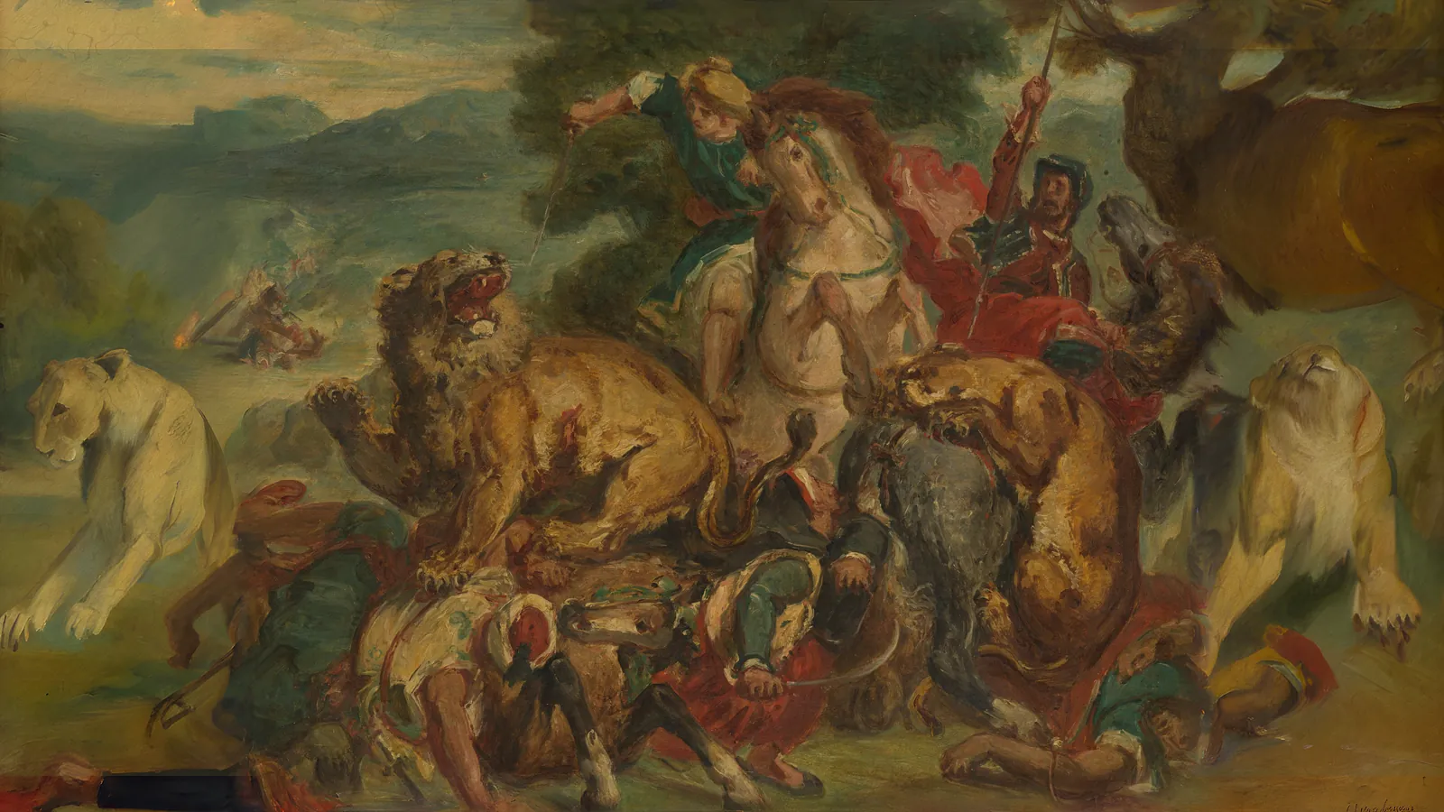 La caccia al leone di Pierre Andrieu, esteso in 16:9