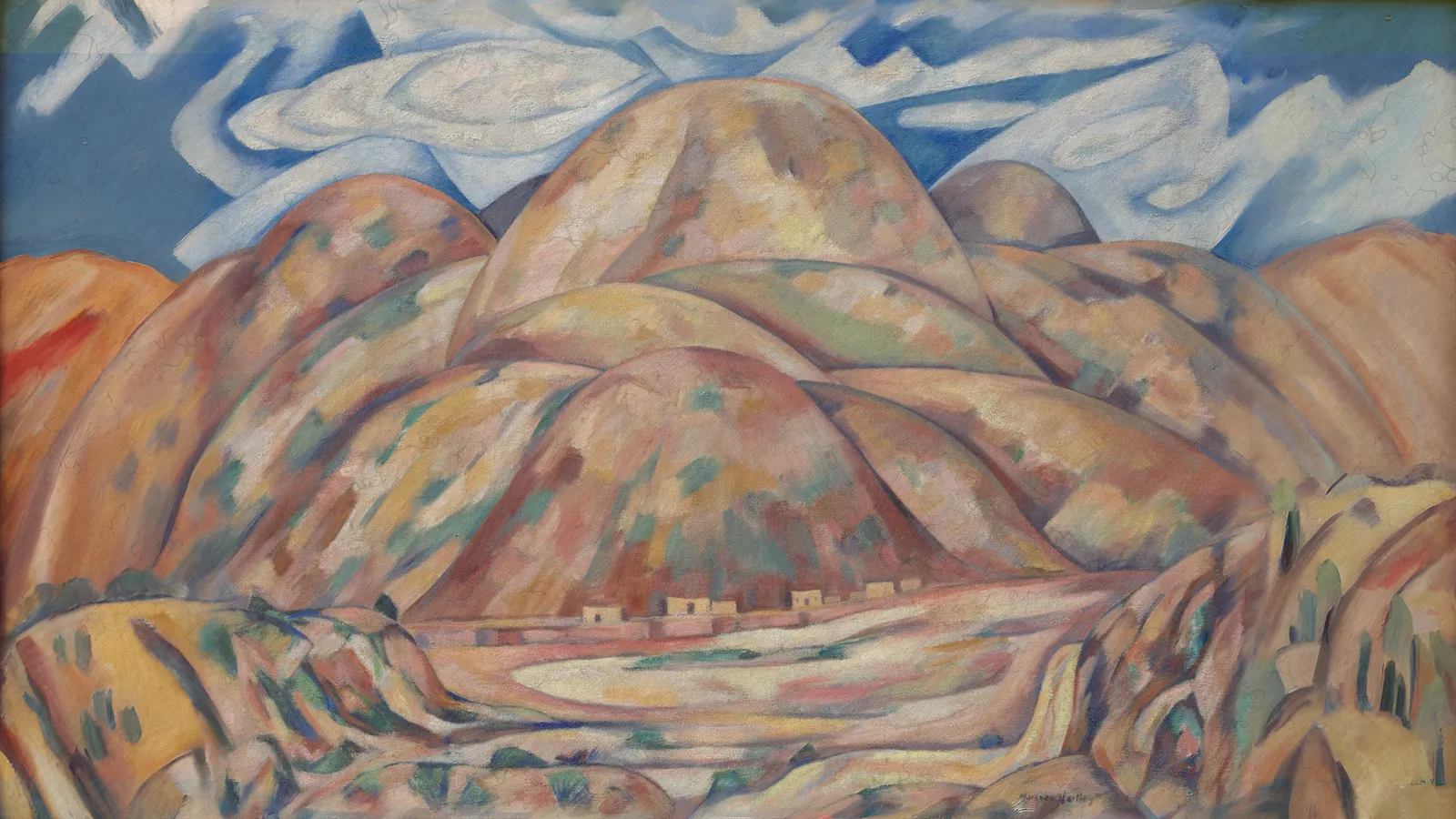 Landschaft Nr. 3, Cash Entry Mines, New Mexico von Marsden Hartley, erweitert auf 16:9