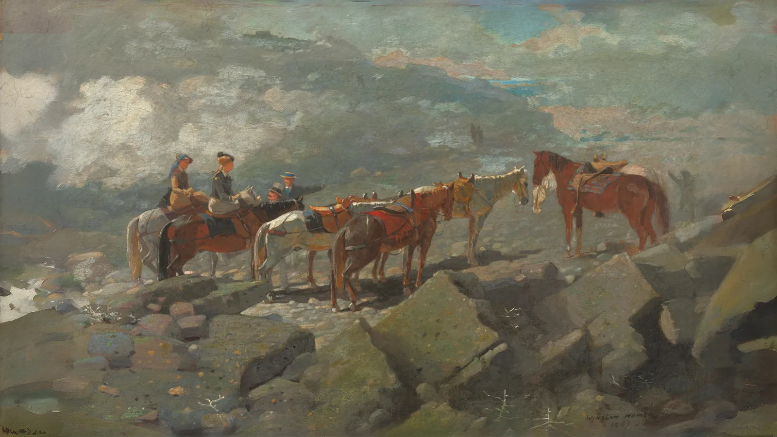Mount Washington by Winslow Homer, extended to 16:9