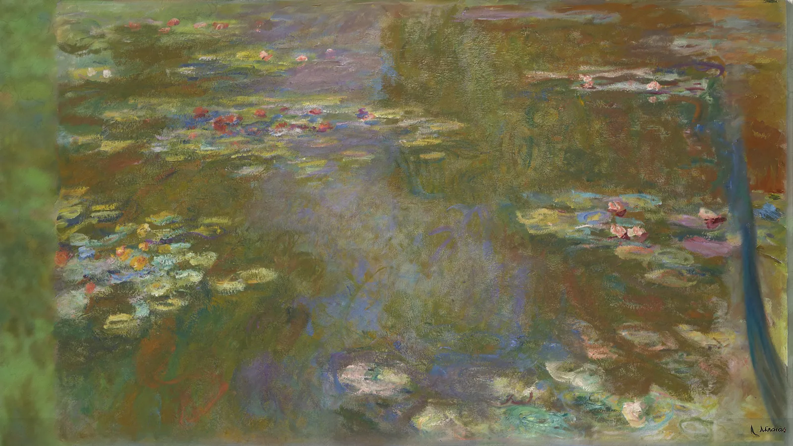 Seerosenteich von Claude Monet, erweitert auf 16:9