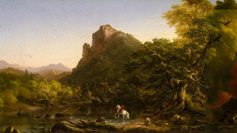 Il guado di montagna di Thomas Cole