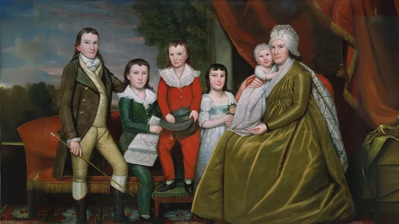 Mrs. Noah Smith and Her Children by Ralph Earl