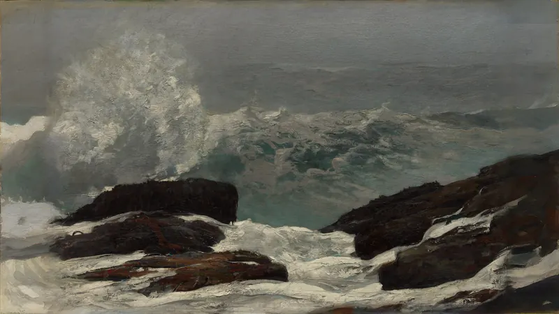 Küste von Maine von Winslow Homer