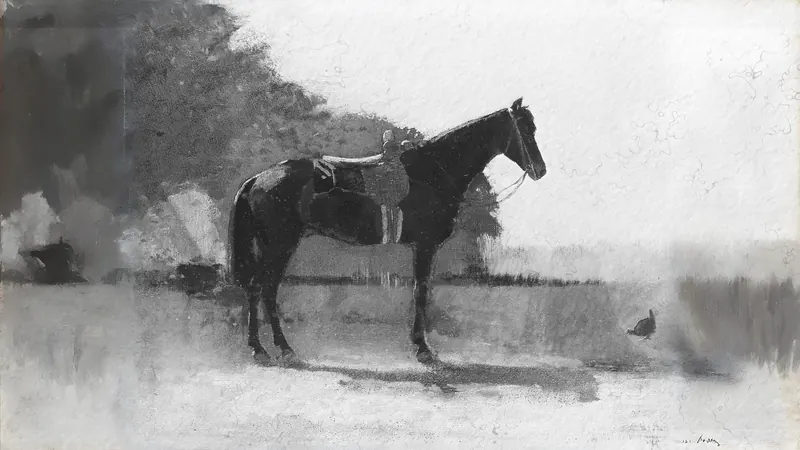 Sattelpferd auf dem Bauernhof von Winslow Homer