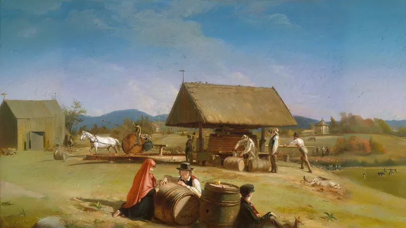 Apfelweinherstellung von William Sidney Mount
