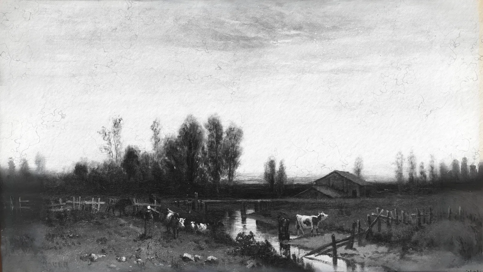 Sunset by Harvey O. Young, extended to 16:9