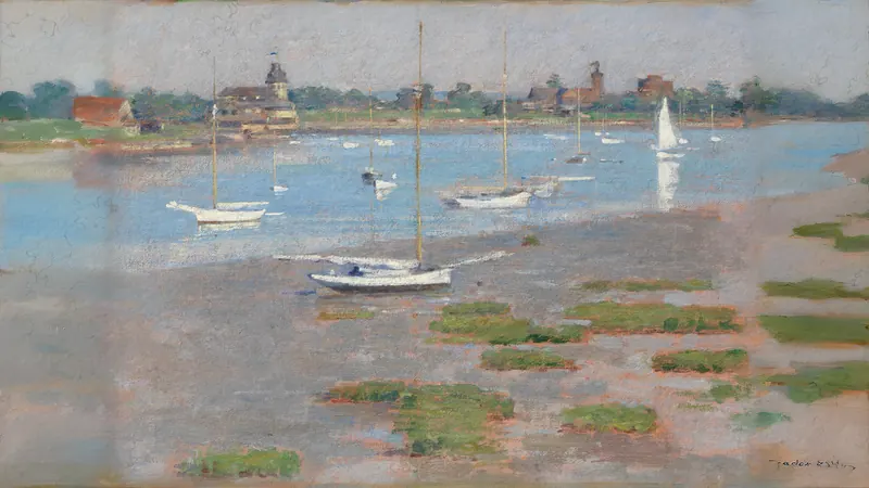 Ebbe, Riverside Yacht Club von Theodore Robinson