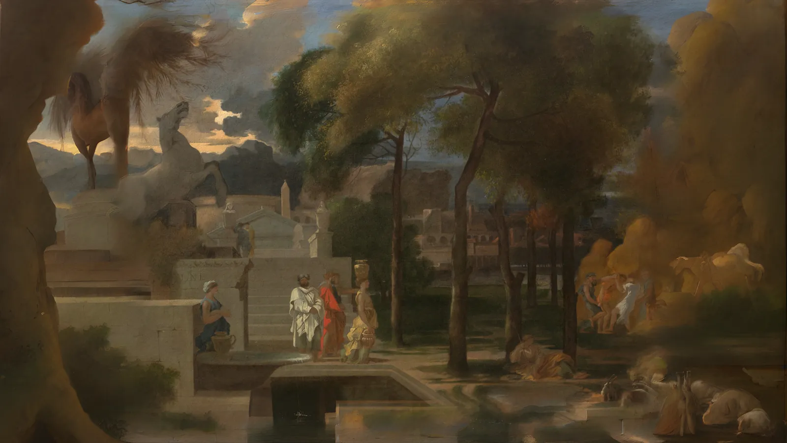 Paysage classique par Sébastien Bourdon, étendu au format 16:9