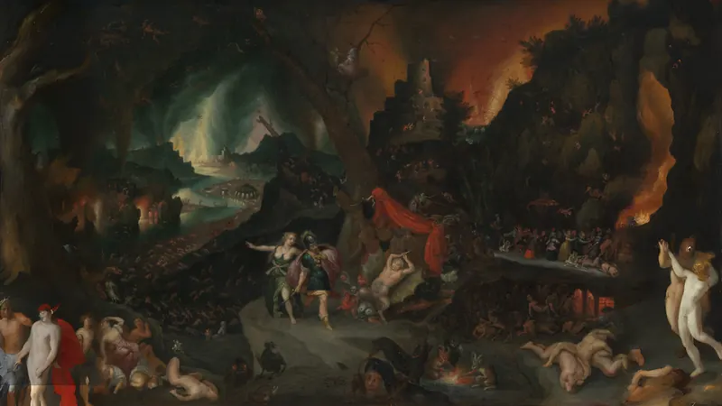 Aeneas und die Sibylle in der Unterwelt von Jan Brueghel der Jüngere