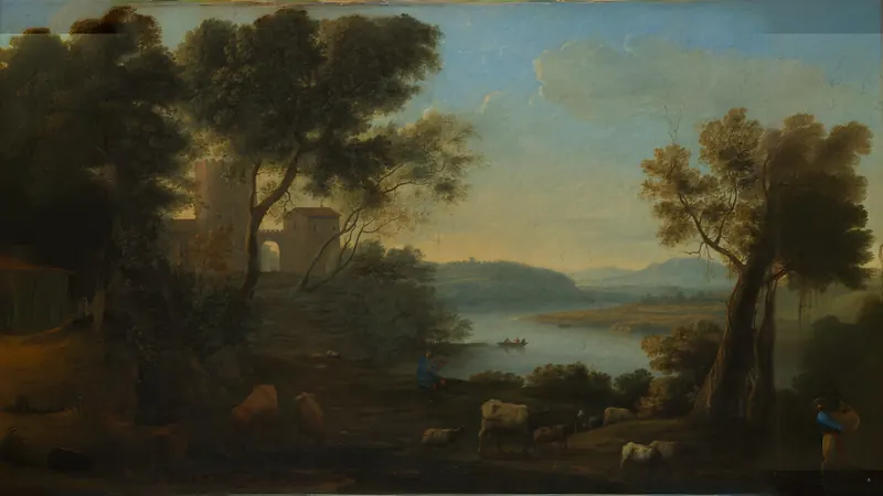 Pastoral Landscape: The Roman Campagna von Claude Lorrain (Claude Gellée)