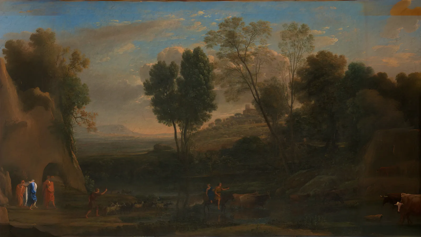 Lever de soleil par Claude Lorrain (Claude Gellée), étendu au format 16:9