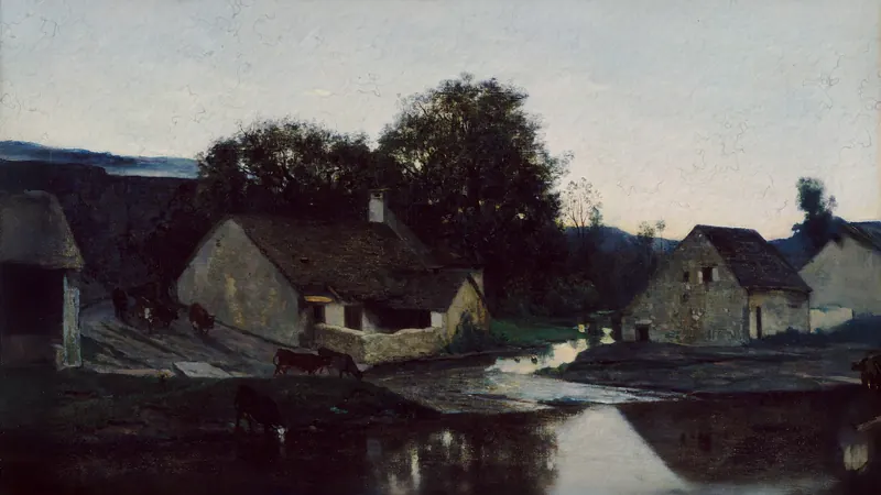 The Hamlet of Optevoz by Charles-François Daubigny