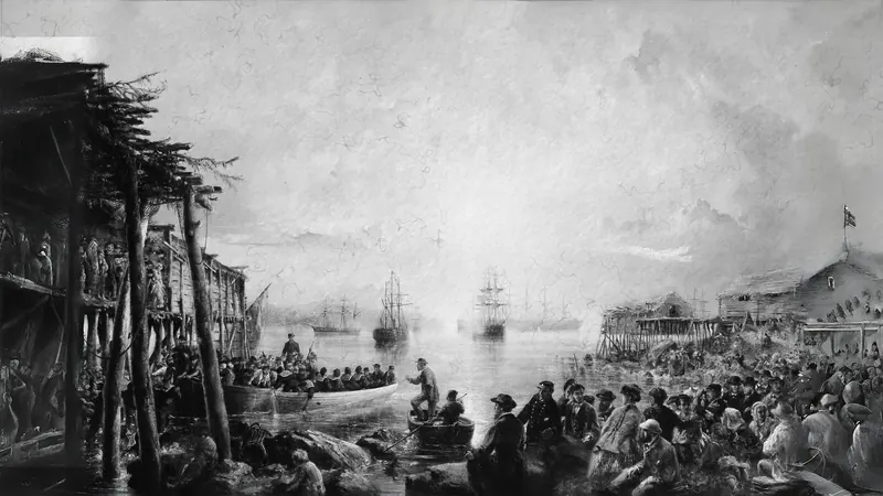 Landung in Neufundland von Robert Charles Dudley