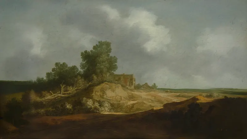 Landschaft mit einem Häuschen von Pieter de Molijn