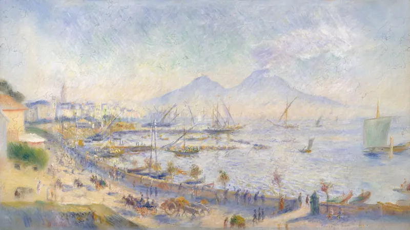 La Baie de Naples par Auguste Renoir