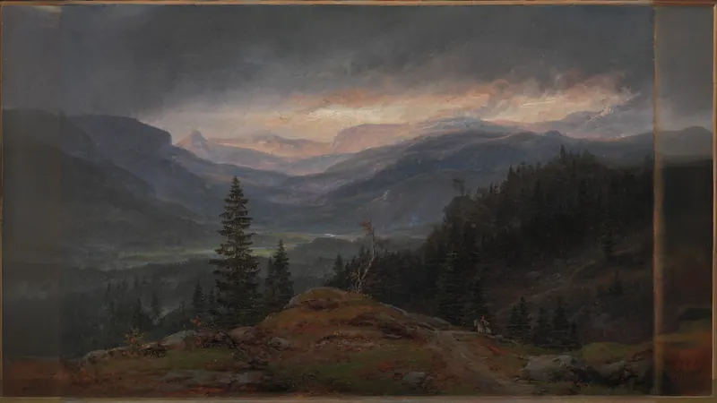 Blick über das Hallingdal von Johan Christian Dahl