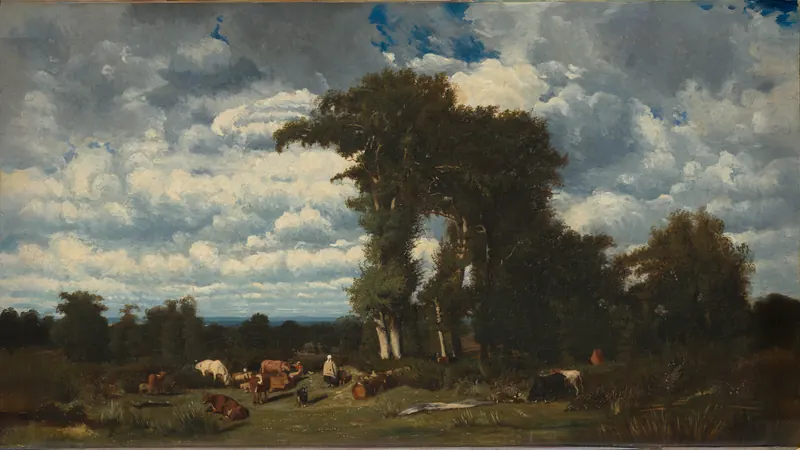 Landschaft mit Rindern im Limousin von Jules Dupré