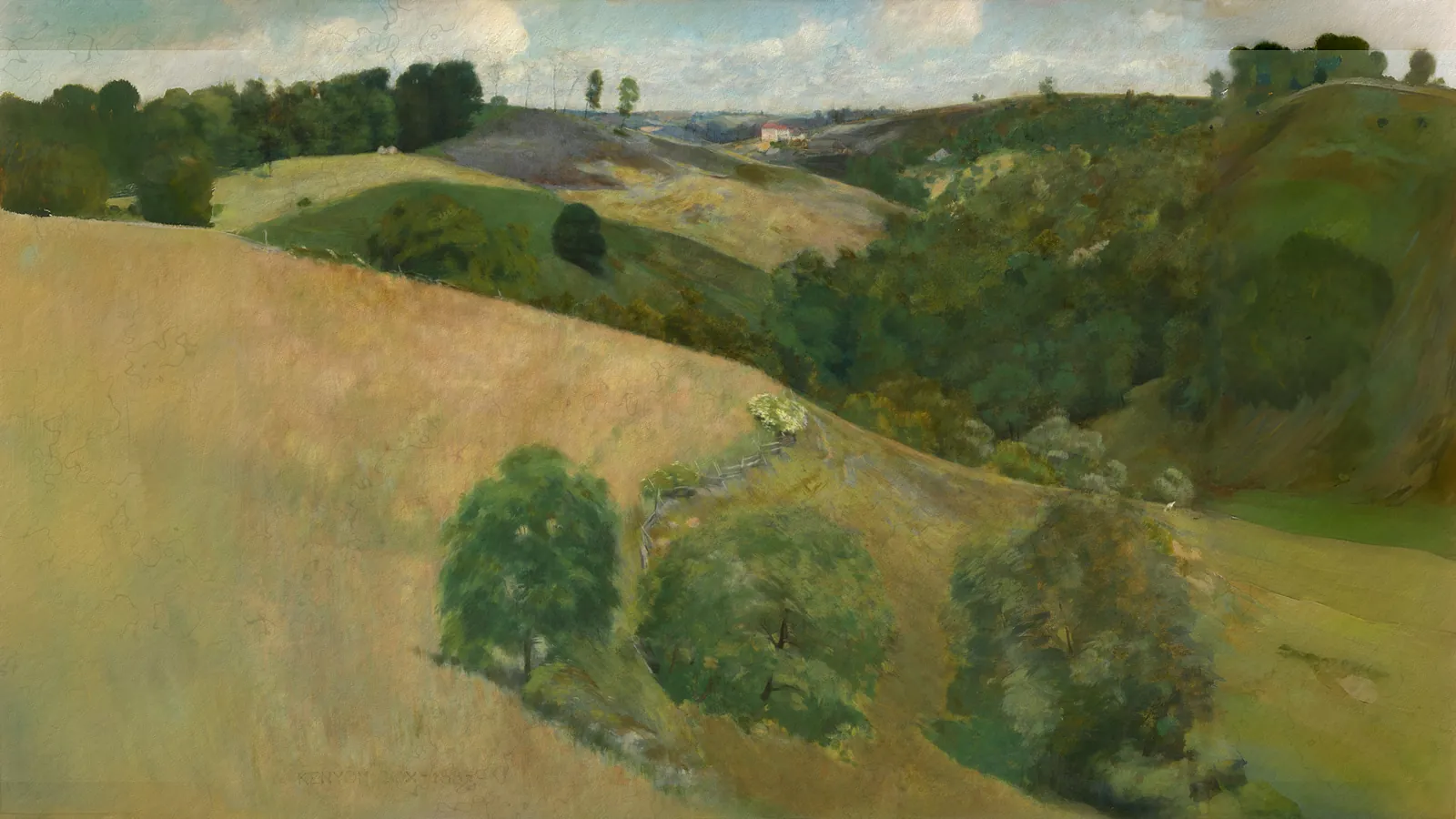 Ombres volantes par Kenyon Cox, étendu au 16:9