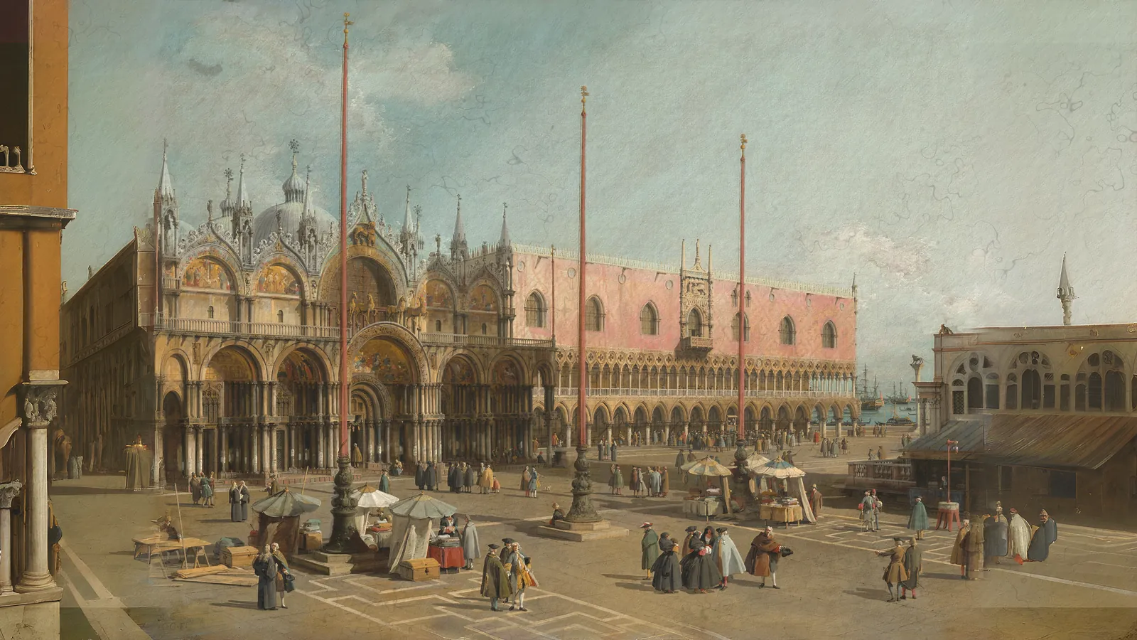 The Square of Saint Mark's, Venice by Canaletto, extended to 16:9