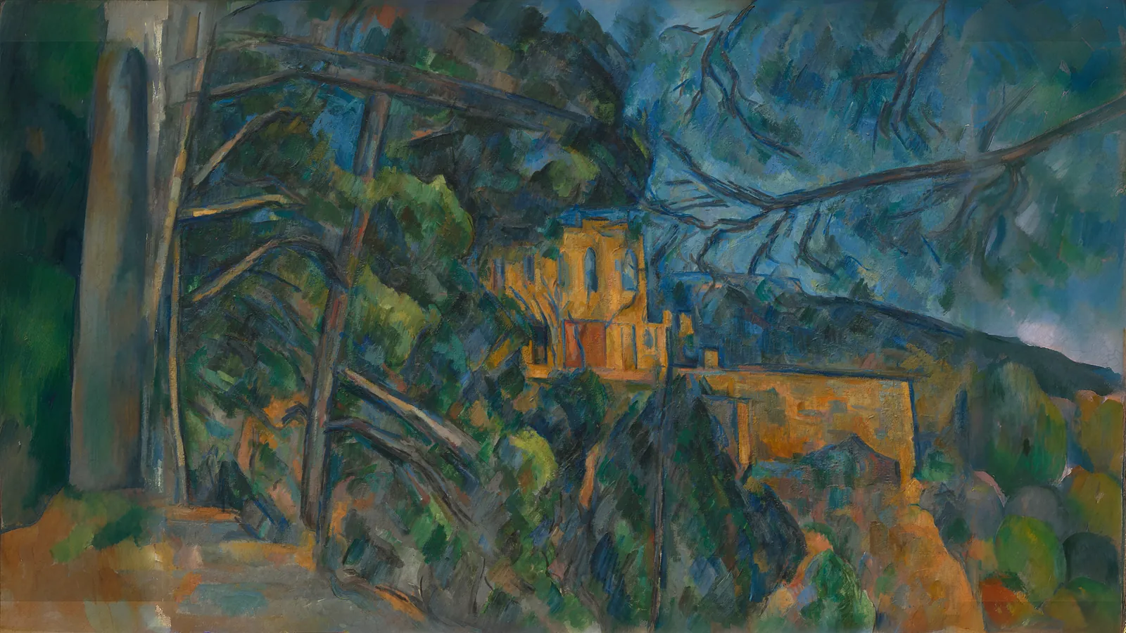 Château Noir von Paul Cézanne, erweitert auf 16:9