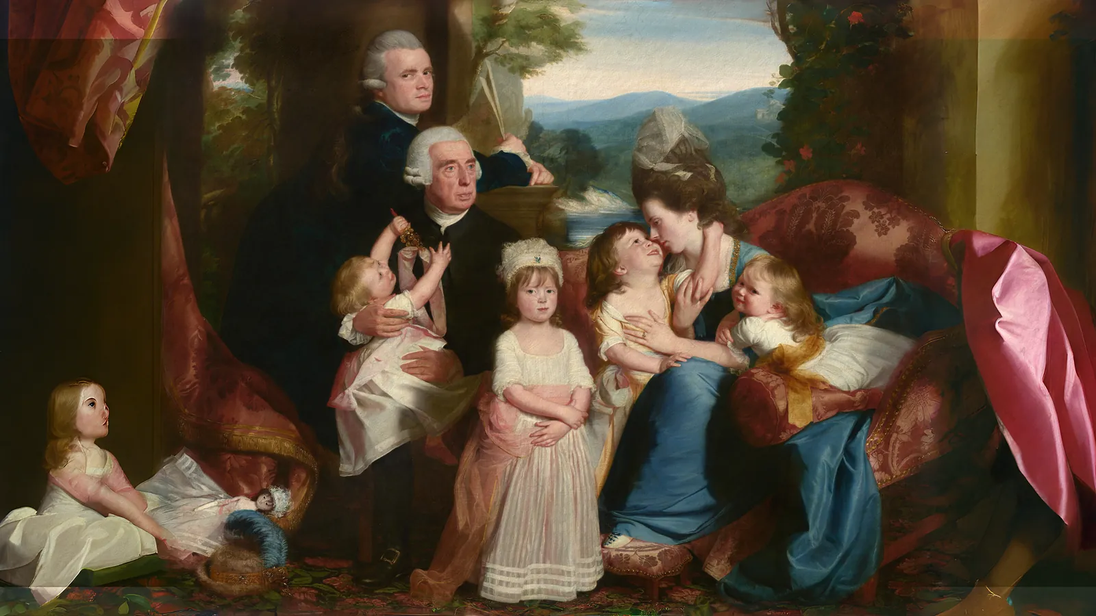 The Copley Family by John Singleton Copley, extended to 16:9