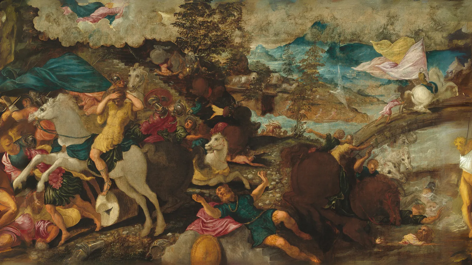 The Conversion of Saint Paul by Jacopo Tintoretto, extended to 16:9