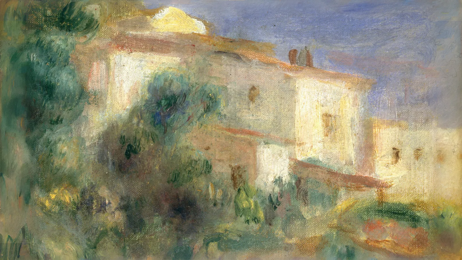 Maison de la Poste, Cagnes von Pierre-Auguste Renoir, erweitert auf 16:9