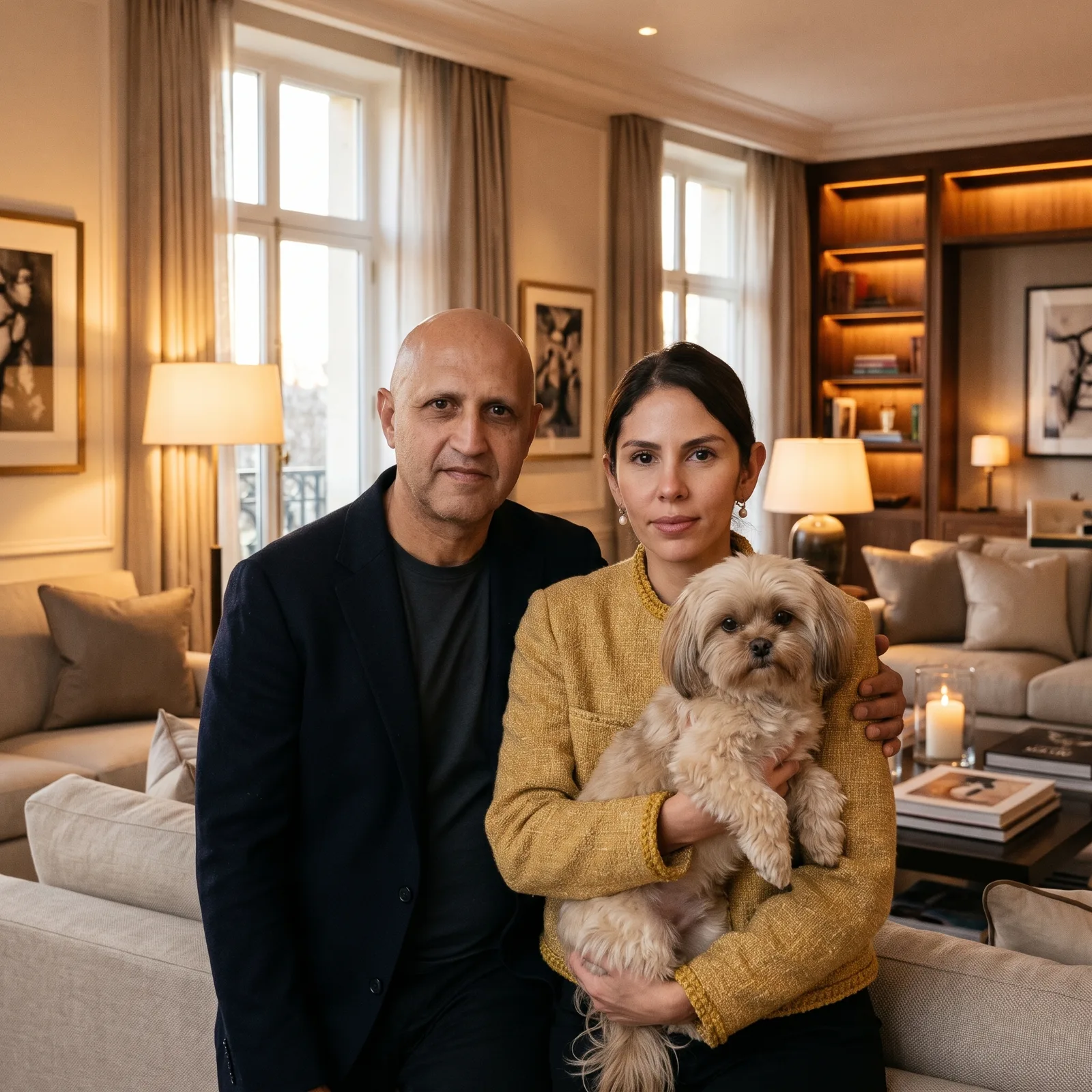 Fabián, Isa und Bonbon zu Hause in Vancouver